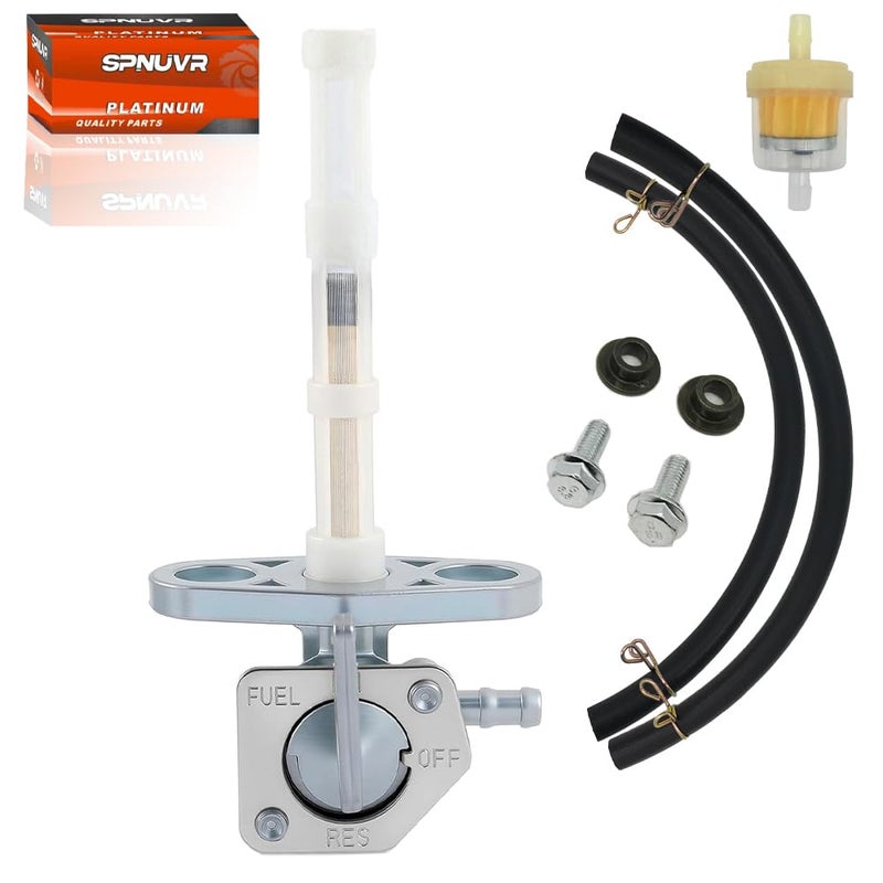 SPNUVR Motorcycle Fuel Petcock Gas Oil Fuel Filter Fit for Honda CRF 50 70 80 100 150 230F XR 200 250 350 400 500 600 650R Fuel Valve Tank Switch 16950-GEL-701 16950-GCF-671 - Image 1